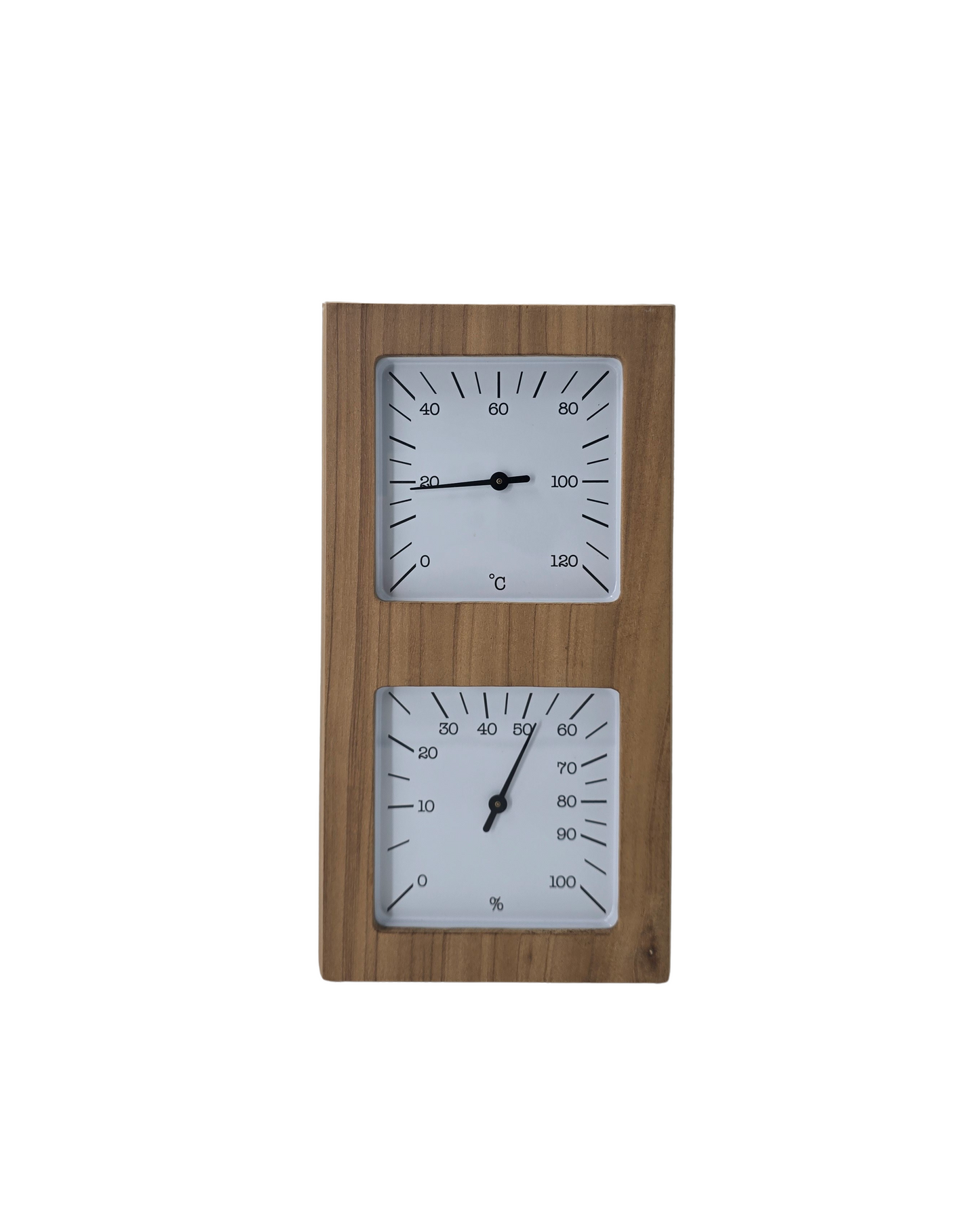 Lämpö- ja Kosteusmittari, Lämpökäsitelty Haapa, Valkoinen