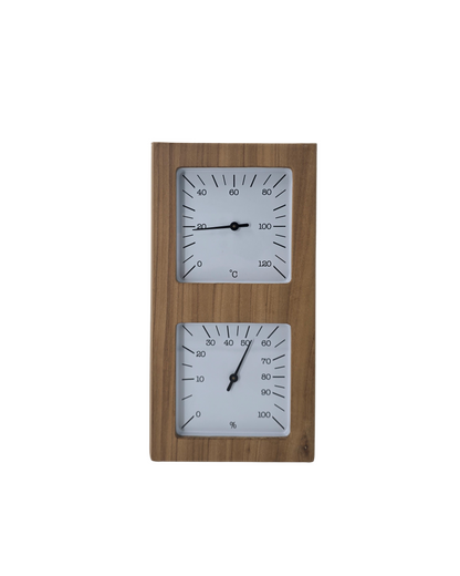 Lämpö- ja Kosteusmittari, Lämpökäsitelty Haapa, Valkoinen