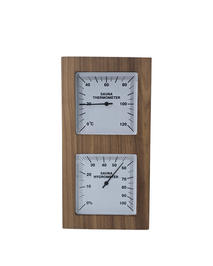 Lämpö- ja Kosteusmittari, Lämpökäsitelty Haapa, Valkoinen