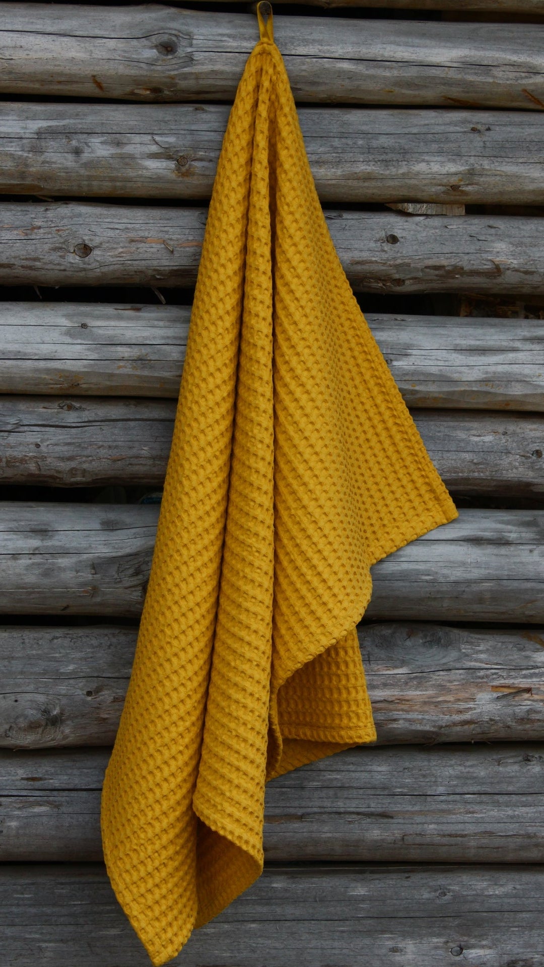 Vohvelikangas Kylpypyyhe, Keltainen Design