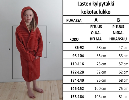 Lasten Kylpytakki, Keltainen Design